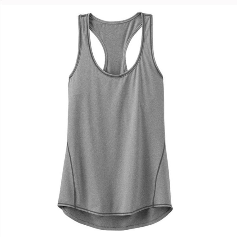 Athleta Grey Chi Racerback Tank Size S